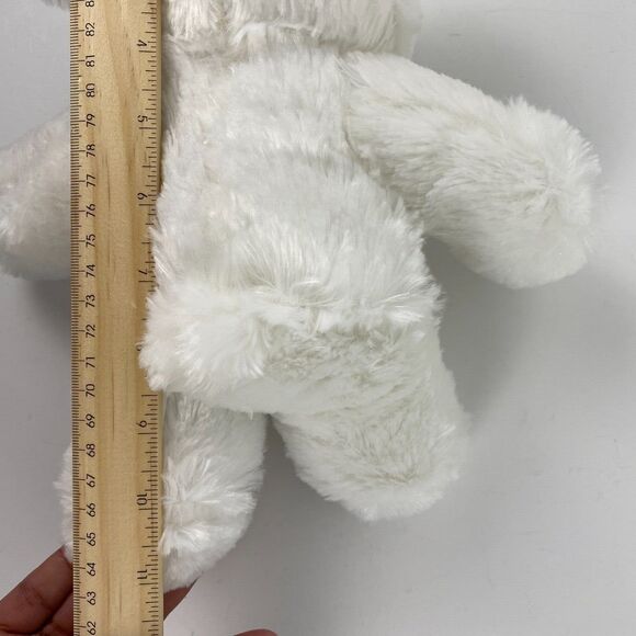 Napco Teddy Bear Plush Stuffed Animal Toy Bow White 11" - Picture 9 of 9